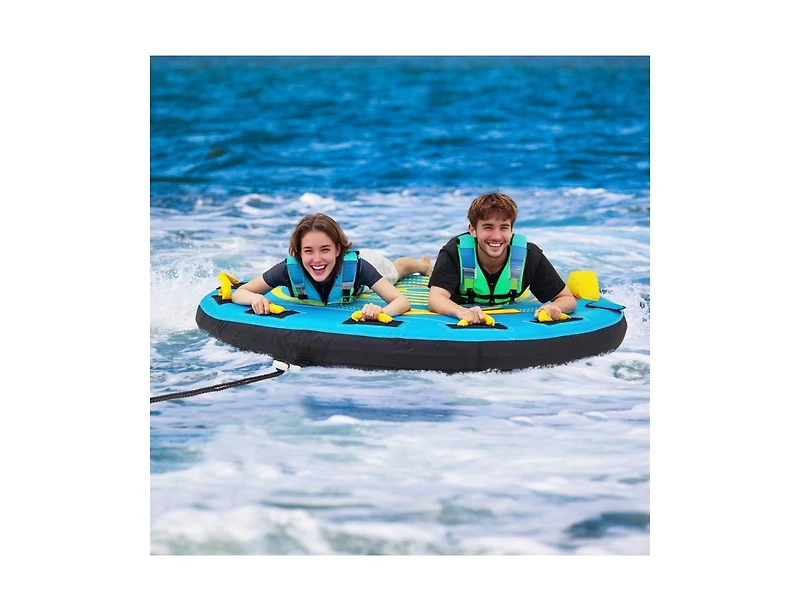 Akiudex 2-Person Towable Tube with Dual Use and U-Shaped Design