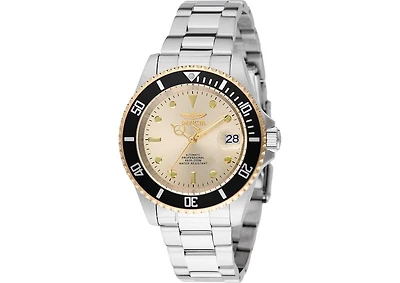 Invicta Men's 49317 Pro Diver Automatic 3 Hand Champagne Dial Watch