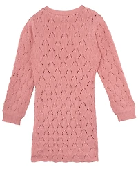 Rare Editions Big Girls Pointelle Sweater Dress
