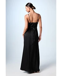 Coast Women's Wrap Waist Satin Cami Bridesmaids Dress