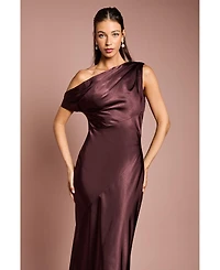 Coast Women's Satin One Shoulder Fishtail Maxi Dress