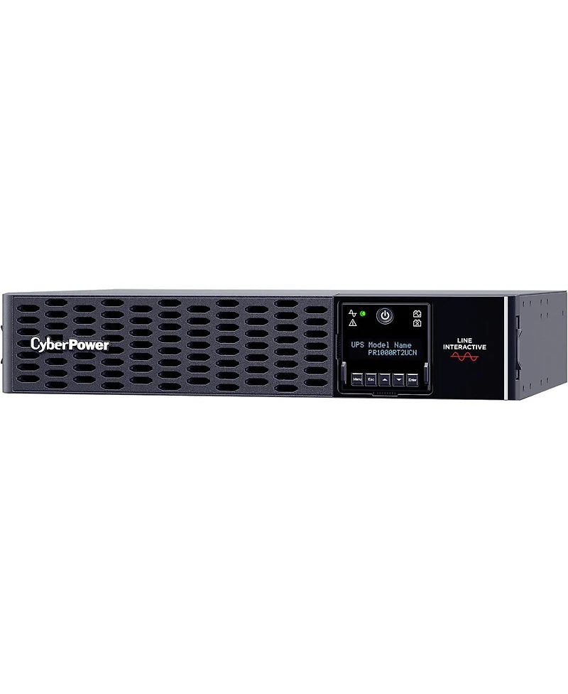 CyberPower PR1000RT2UCN 1000VA/1000W Smart App Sinewave Rack/Tower Ups, Black