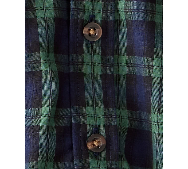 Carter's Baby Boys Plaid Print Bodysuit, Bow Tie and Pants, 3-Piece Set