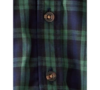 Carter's Baby Boys Plaid Print Bodysuit, Bow Tie and Pants, 3-Piece Set
