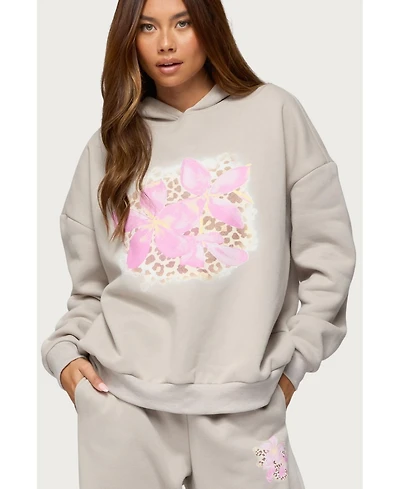Edikted Women's Wild Petal Hoodie
