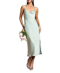 Oasis Women's Satin Bridesmaids Dress
