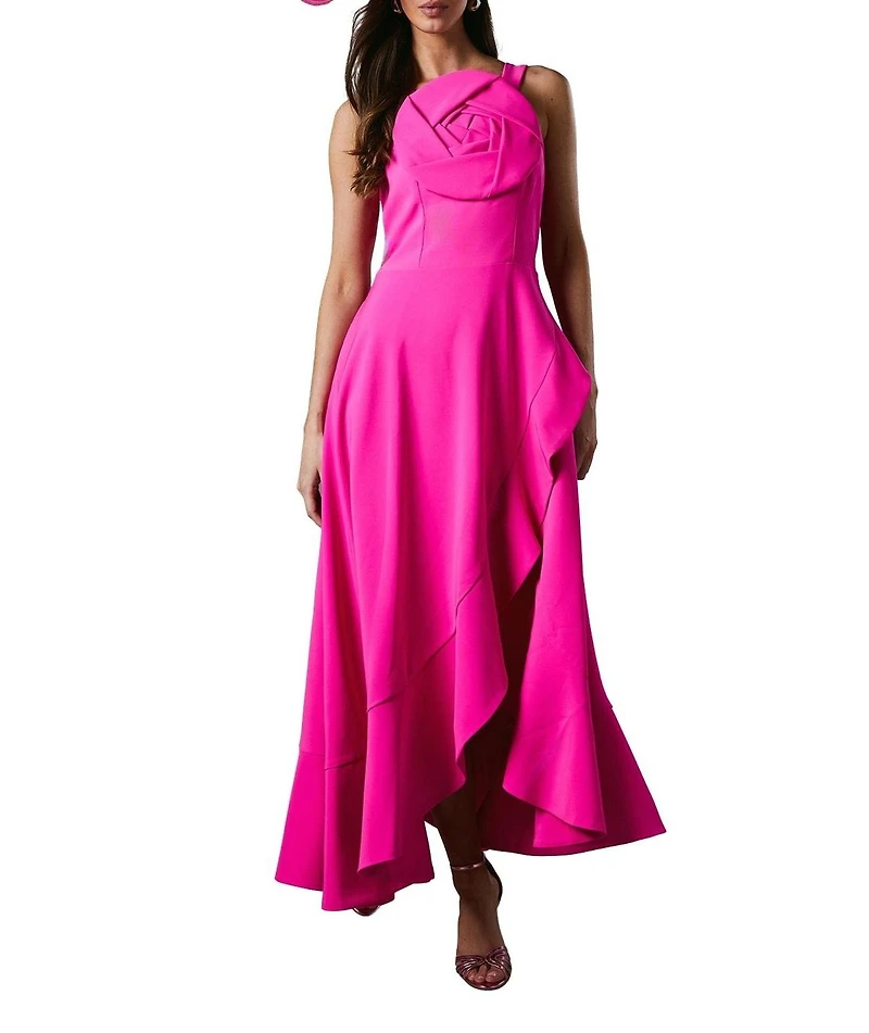 Coast Women's Strappy Crepe Corsage Midi Dress