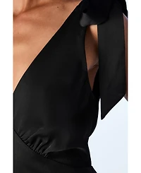 Coast Women's Satin Tie Shoulder Maxi Bridesmaid Dress