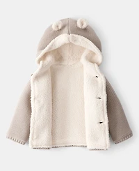 Carter's Baby Boys or Girls Sherpa-Lined Cardigan