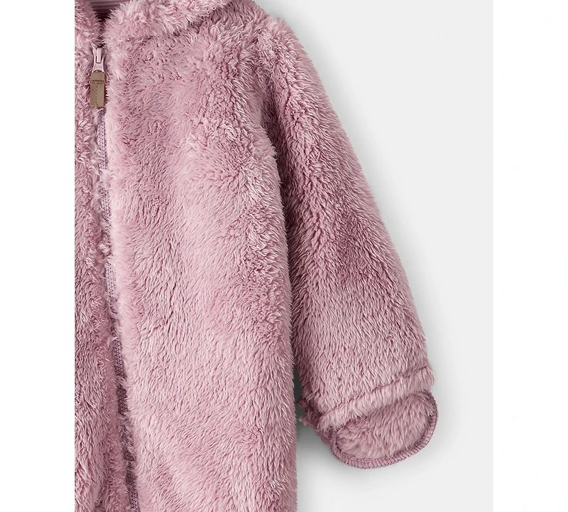 Carter's Baby Girls Long Sleeve Hooded Jumpsuit