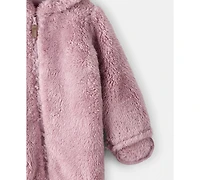 Carter's Baby Girls Long Sleeve Hooded Jumpsuit