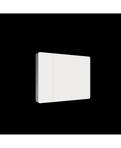 Casainc 35×28 Inch Aluminum Mirror Cabinet with Led Light and Defogging Function