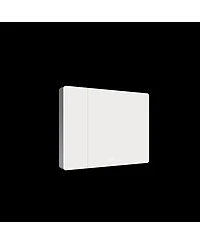 Casainc 35×28 Inch Aluminum Mirror Cabinet with Led Light and Defogging Function