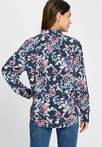 Olsen Abstract Floral Shirt
