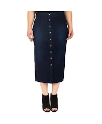 Standards & Practices Plus Cowl Neck Spaghetti Strap Matte Satin Slip Dress