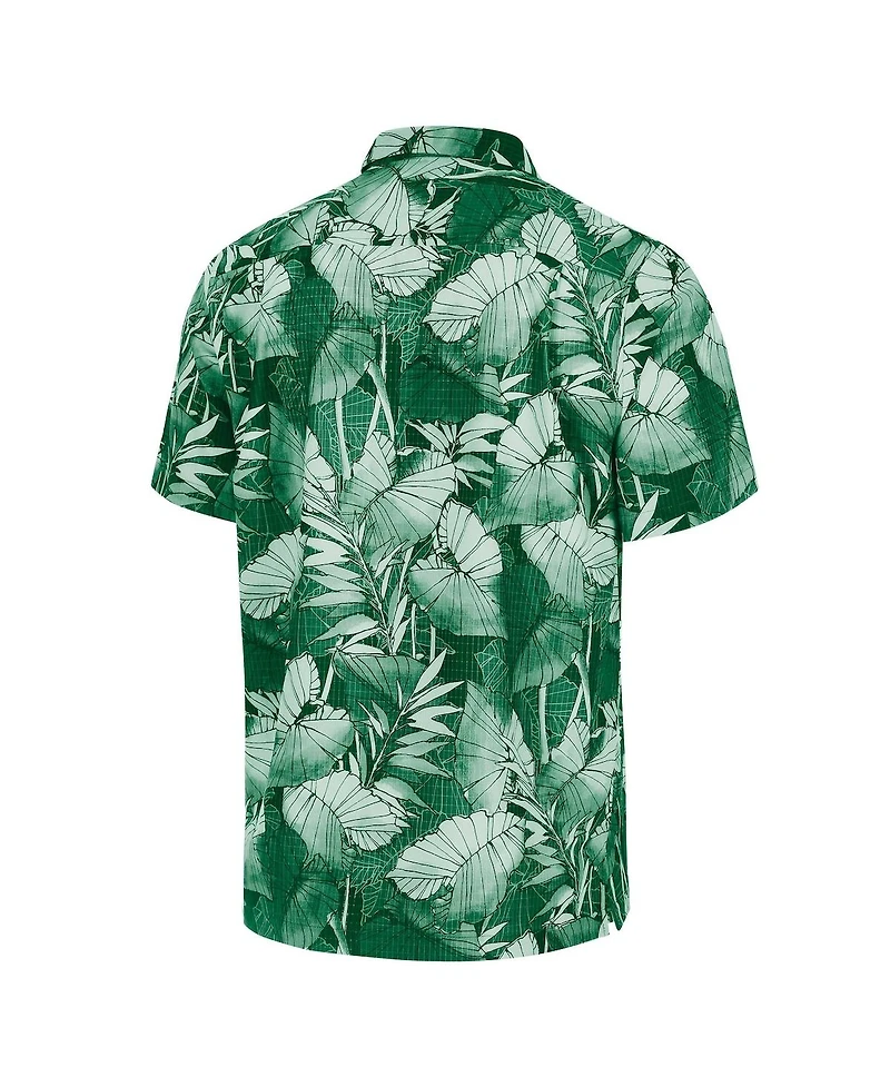 Tommy Bahama Men's Green Bay Packers Coast Nuevo Fronds Camp Button-Up Shirt