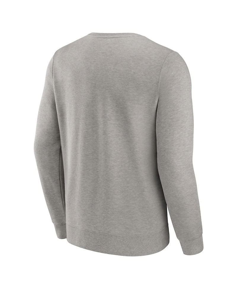 Fanatics Men's Gray Oklahoma Sooners True Classics Act Fast Fleece Pullover Sweatshirt