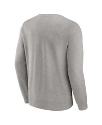 Fanatics Men's Gray Oklahoma Sooners True Classics Act Fast Fleece Pullover Sweatshirt