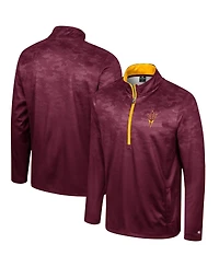 Colosseum Men's Maroon Arizona State Sun Devils The Machine Half-Zip Jacket