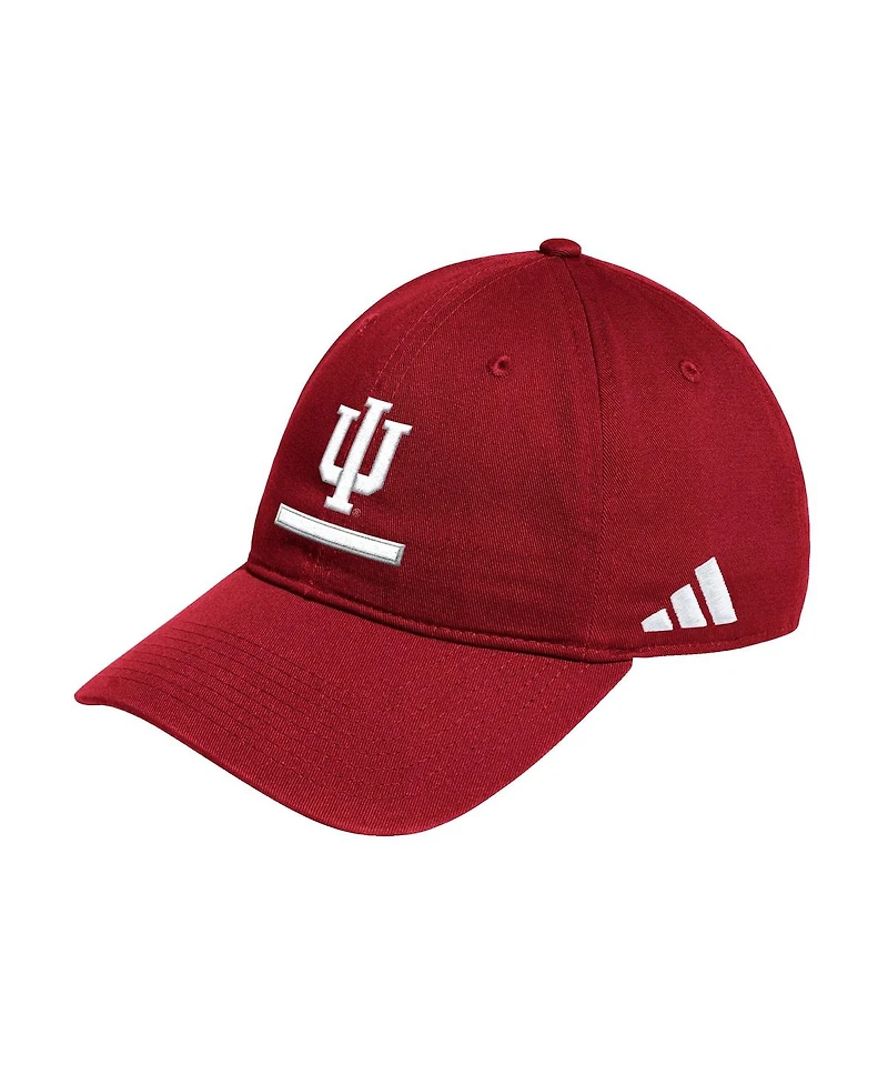 Adidas Men's Crimson Indiana Hoosiers Locker Room Adjustable Slouch Hat