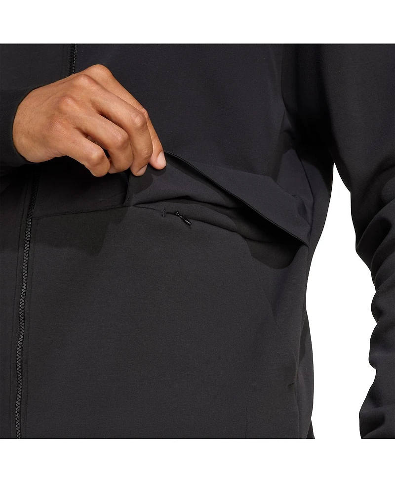 Adidas Men's Black New Zealand Rugby 2025/26 Anthem Full-Zip Jacket