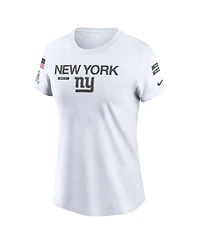 Nike Women's White New York Giants 2024 Salute To Service Legend Performance T-Shirt
