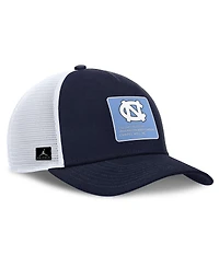 Jordan Men's Navy/White North Carolina Tar Heels 2025 On-field Rise Engineered Trucker Adjustable Hat
