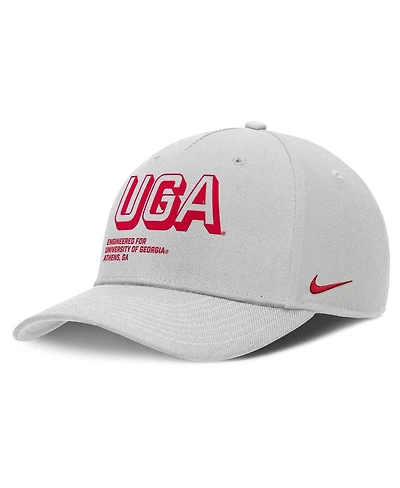 Nike Men's Gray Georgia Bulldogs 2025 Sideline Dust Pinched Rise Adjustable Hat