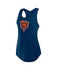 Fanatics Women's Navy Chicago Bears Iron Fan Tank Top