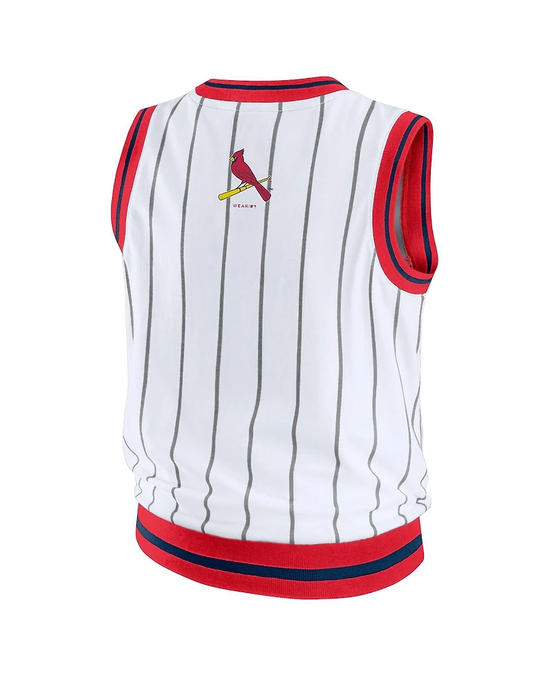 Wear by Erin Andrews Women's White St. Louis Cardinals Sporty Tank Top