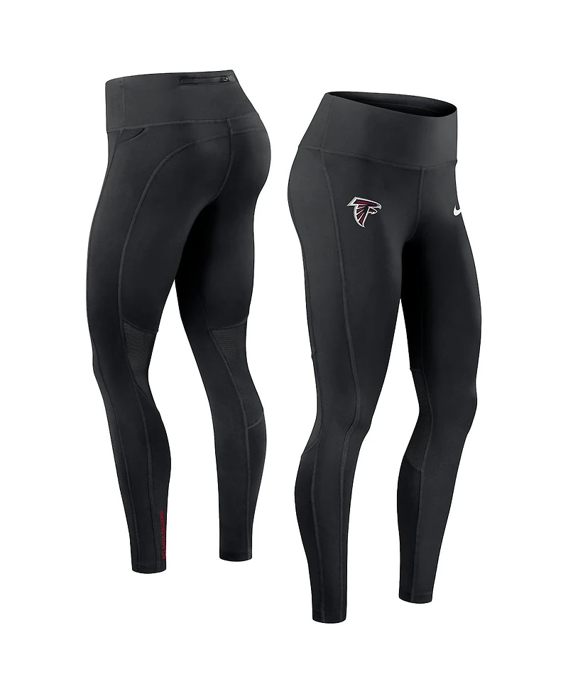 Nike Women's Black Atlanta Falcons Primetime Epic Fast Performance Leggings