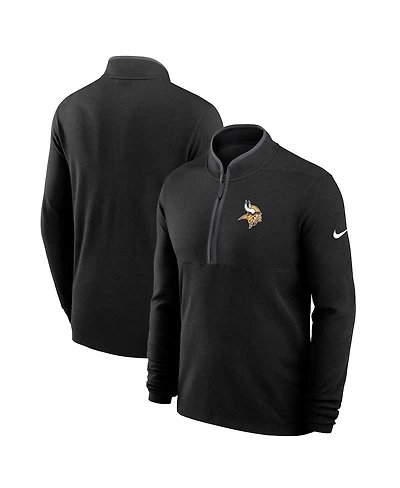 Nike Men's Black Minnesota Vikings Lightweight Victory Performance Half-Zip Pullover