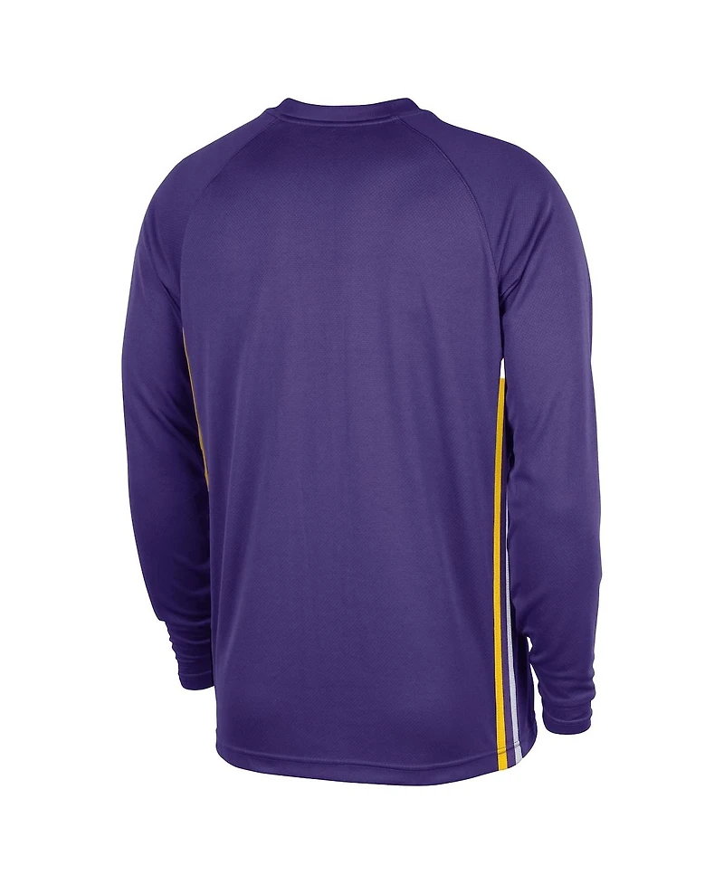 Nike Men's Purple Los Angeles Lakers 2025/26 Authentic Pre-Game Legend Dri-fit Long Sleeve Shooting Shirt