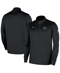 Nike Men's Black Minnesota Timberwolves 2025/26 Authentic Coaches Quarter-Zip Pullover Jacket