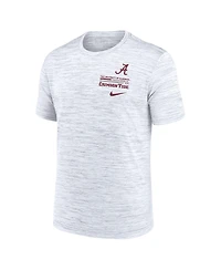 Nike Men's White Alabama Crimson Tide Velocity Stacked Performance T-Shirt