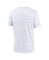 Nike Men's White Duke Blue Devils Velocity Stacked Performance T-Shirt