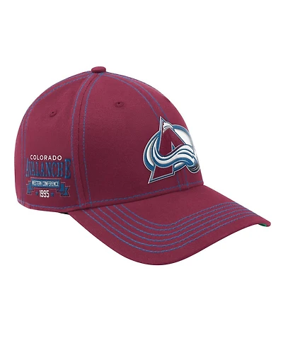 Starter Men's Burgundy Colorado Avalanche Sphere Ii Curved Starfit Adjustable Hat
