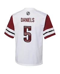 Nike Big Boys and Girls Jayden Daniels White Washington Commanders Game Jersey