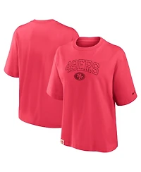 Nike Women's Scarlet San Francisco 49ers Glory Arch Boxy T-Shirt