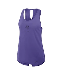 Nike Women's Purple Minnesota Vikings Glory Crisscross Performance Tank Top