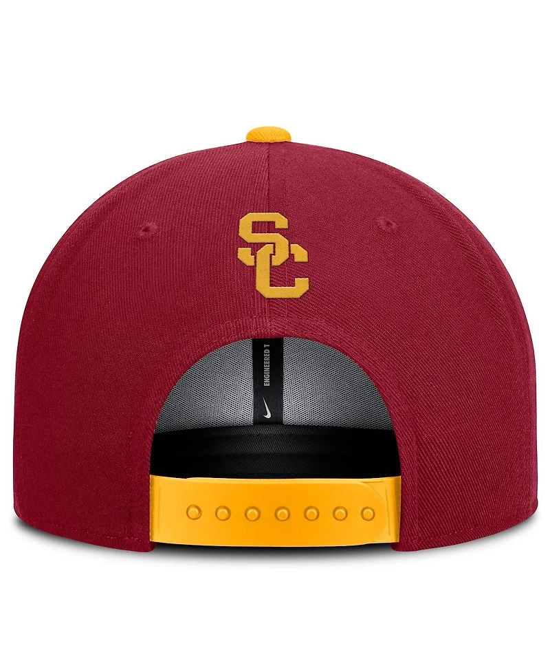 Nike Men's Cardinal/Gold Usc Trojans 2025 On-field Patch Pro Dri-fit Snapback Hat