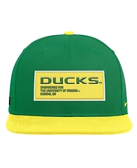 Nike Men's Green/Yellow Oregon Ducks 2025 On-field Patch Pro Dri-fit Snapback Hat