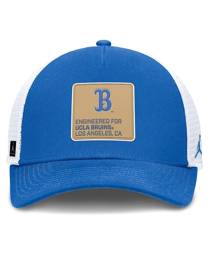 Jordan Men's Blue/White Ucla Bruins 2025 On-Field Rise Engineered Trucker Adjustable Hat