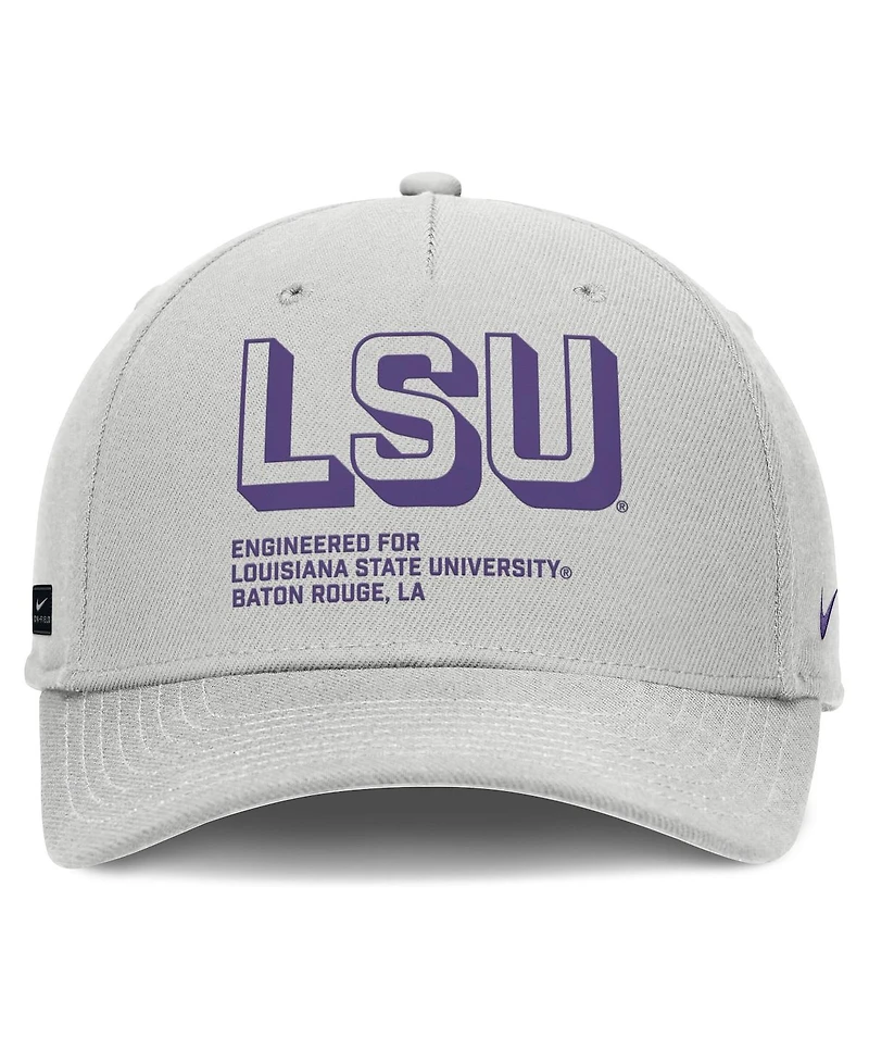 Nike Men's Gray Lsu Tigers 2025 Sideline Dust Pinched Rise Adjustable Hat