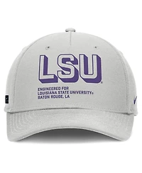 Nike Men's Gray Lsu Tigers 2025 Sideline Dust Pinched Rise Adjustable Hat