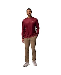 Columbia Men's Garnet Florida State Seminoles Phg Terminal Shot 3-Hit Long Sleeve T-Shirt