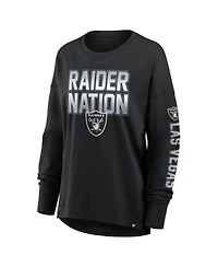 Fanatics Women's Black Las Vegas Raiders Hometown Legacy Long Sleeve T-Shirt