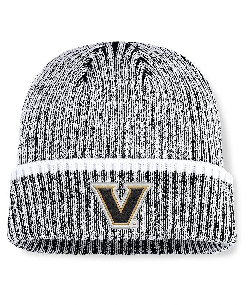 Fanatics Men's Black/White Vanderbilt Commodores Haze Cuffed Knit Hat
