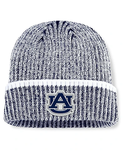 Fanatics Men's Navy/White Auburn Tigers Haze Cuffed Knit Hat