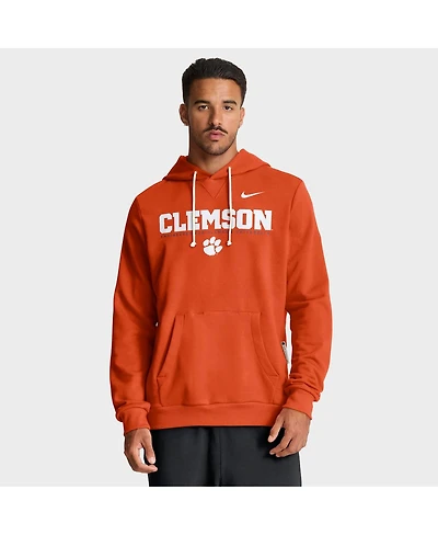 Nike Men's Orange Clemson Tigers 2025 Sideline Standard Issue Dri-fit Hoodie